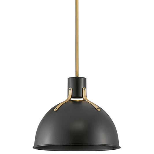 Hinkley Argo 1L Pendant - Brass Lacquer/Satin Black