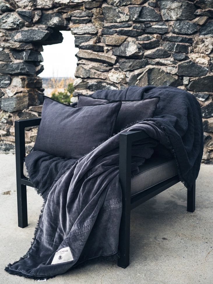 Spirit Of The Nomad Bedspread - Lava Grey