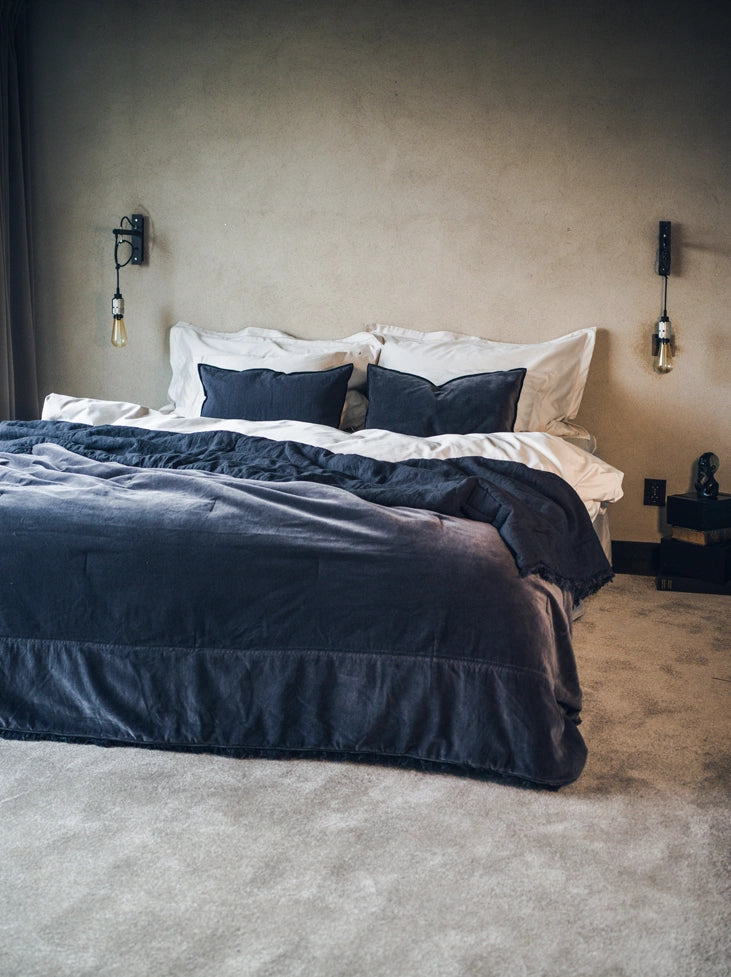 Spirit Of The Nomad Bedspread - Lava Grey