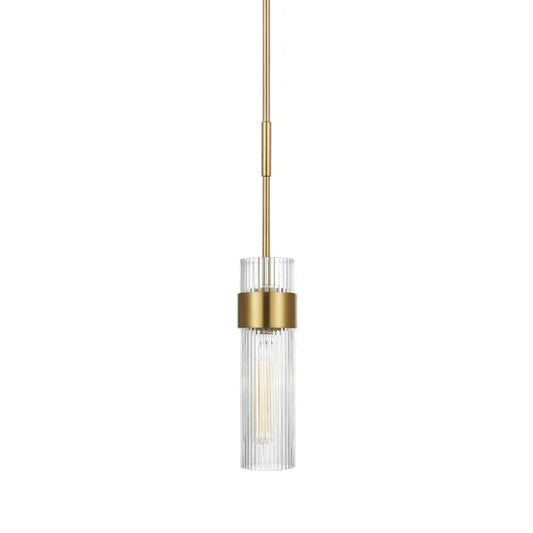 Visual Comfort Geneva 1L Medium Pendant - Burnished Brass