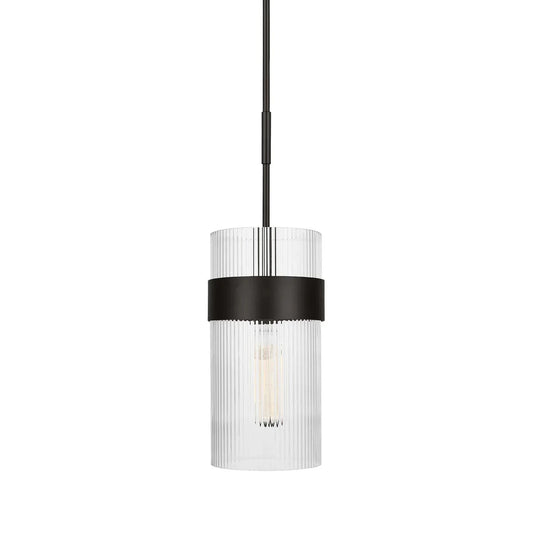 Visual Comfort Geneva 1L Pendant - Aged Iron