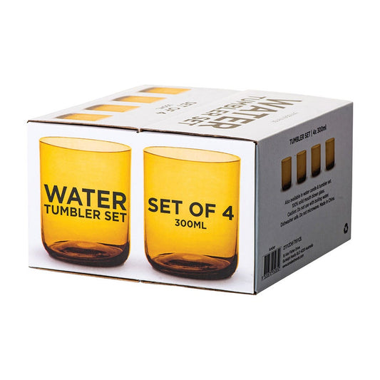 Amber Tumbler Set of 4