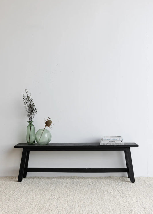 Jordy Teak Bench - 150cm/Black