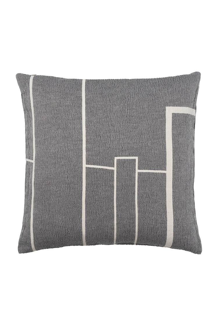 Architecture Cushion - Grey/Cream