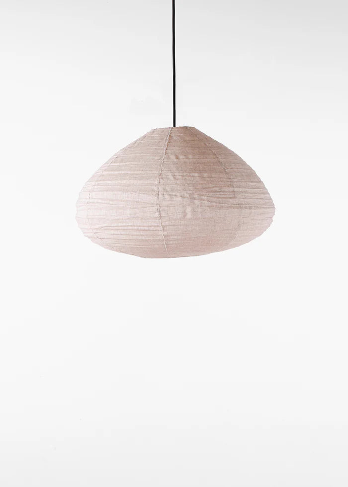 Natural Kuba Linen Lantern / 60cm