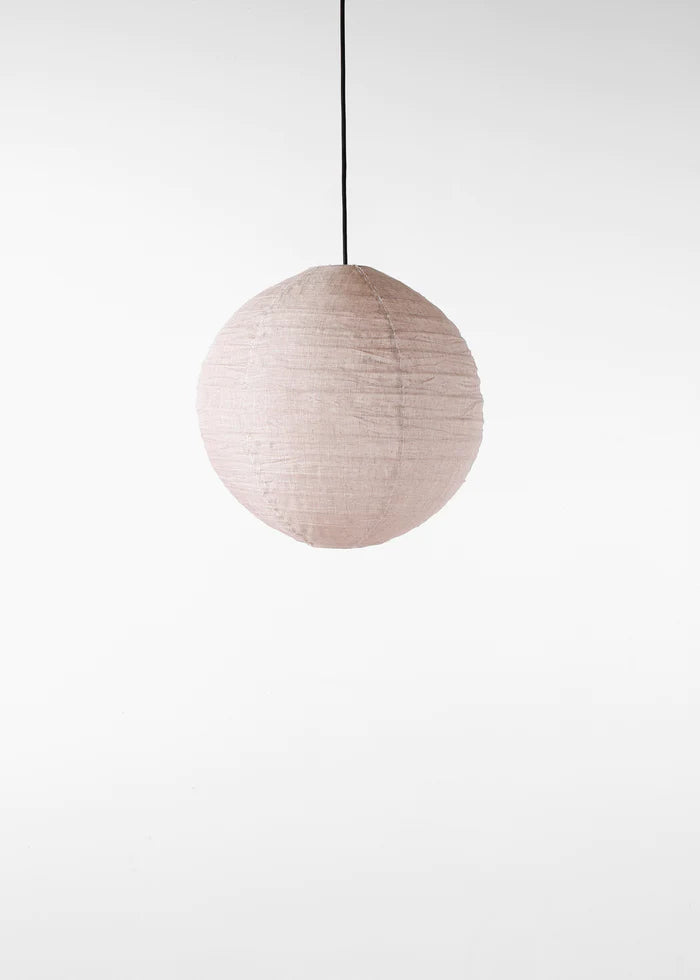 Natural Globe Linen Lantern / 50cm