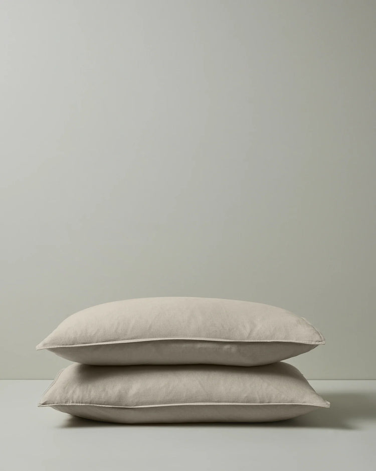 Weave Ravello Bone Linen Pillowcase Pair