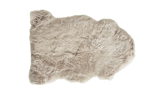 NZ Long Wool Single Sheepskin - Taupe