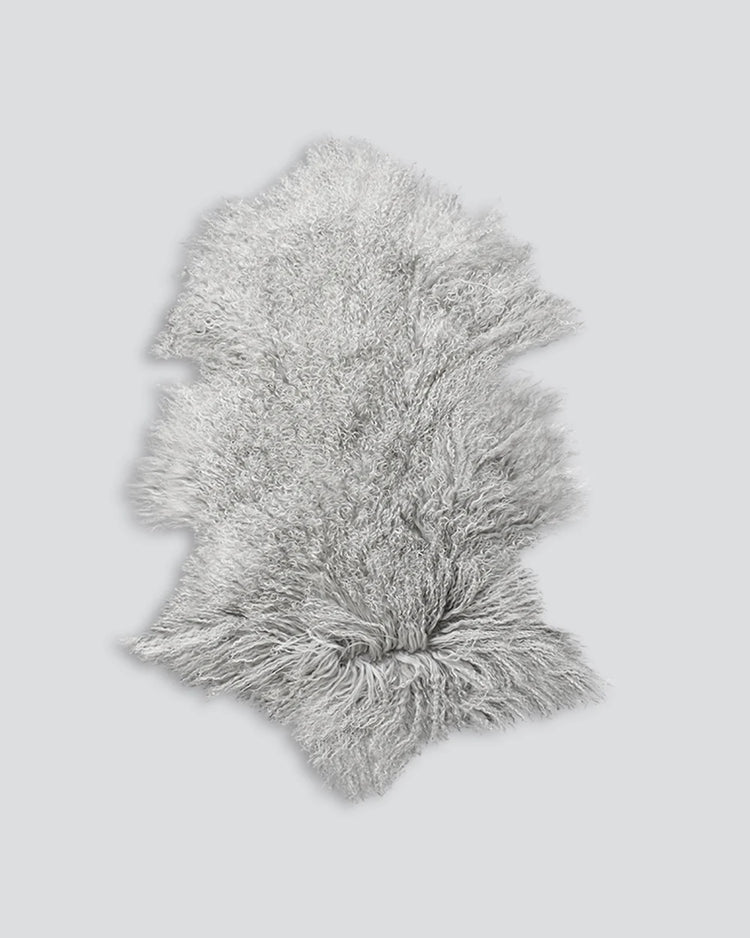 Baya Meru Tibetian Lamb Hide - Silver Grey