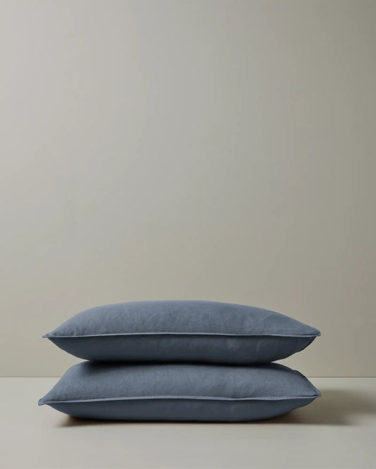 Weave Ravello Denim Linen Pillowcase Pair