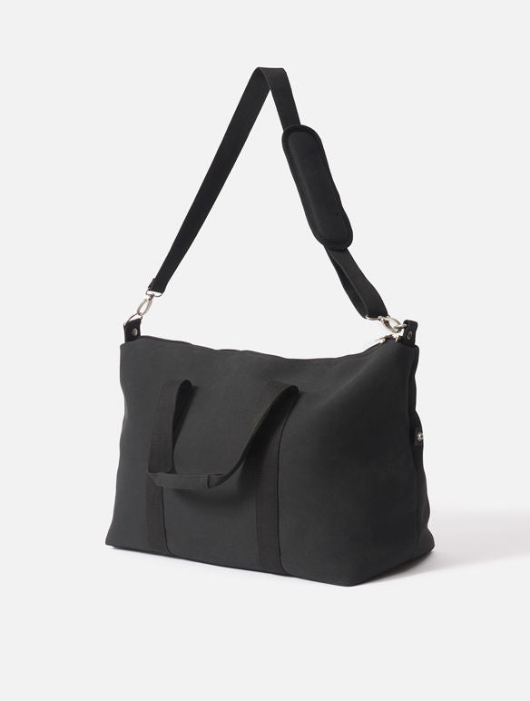 Black Canvas Weekender Bag