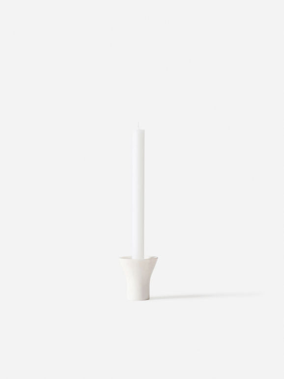 Flare Candle Holder - White