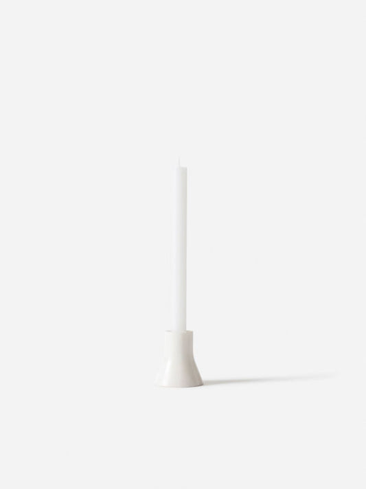 Flare Candle Holder - White