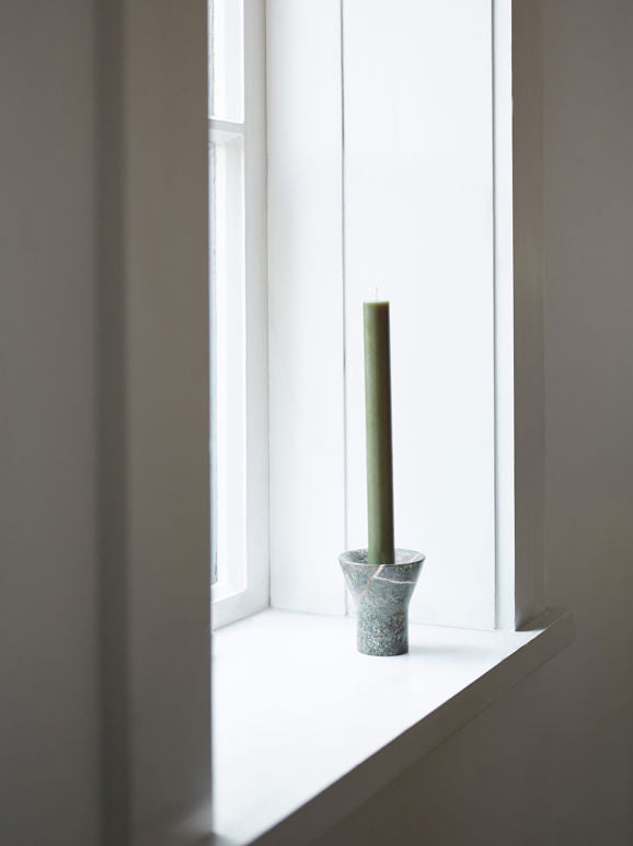 Flare Candle Holder - Forest Green