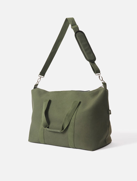 Olive Canvas Weekender Bag