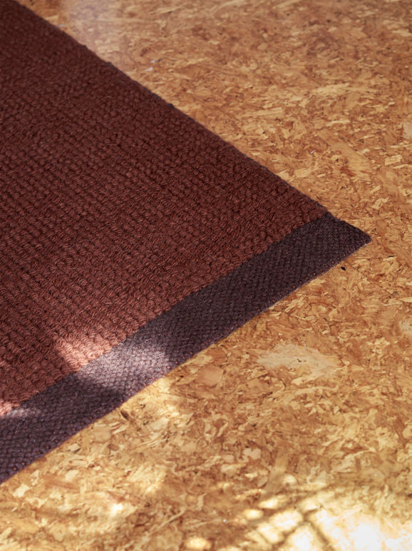 Joni Wool Door Mat - Paprika/Mulberry