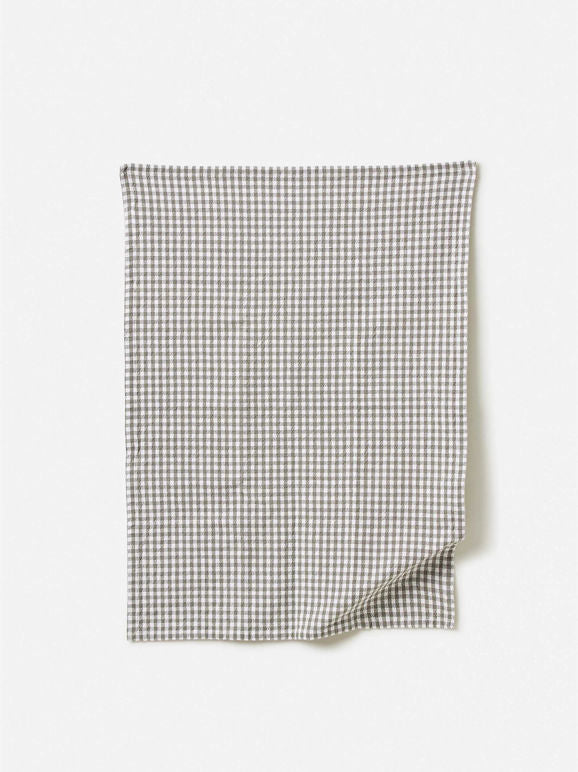 Gingham Washed Cotton Teatowel