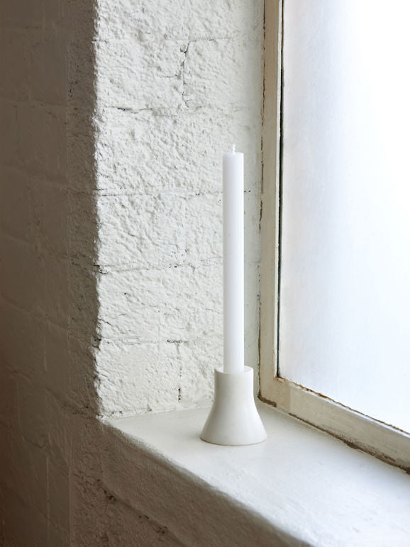 Flare Candle Holder - White