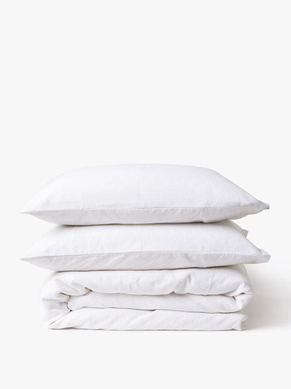 Mini Waffle Organic Cotton Duvet Cover - RUMECitta`