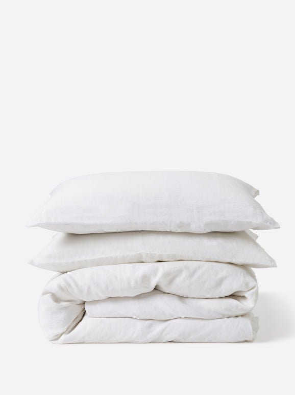 White Linen Duvet Cover - RUMECitta`